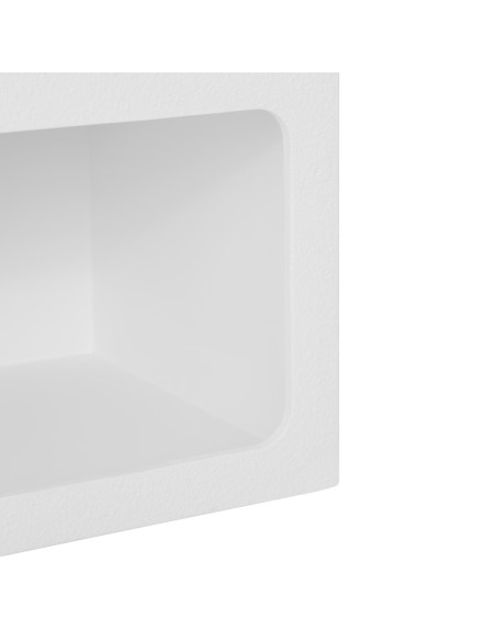 Table De Chevet 2 Niches Soleya Blanc Atmosphera