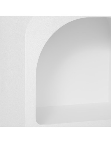 Table De Chevet 2 Niches Soleya Blanc Atmosphera