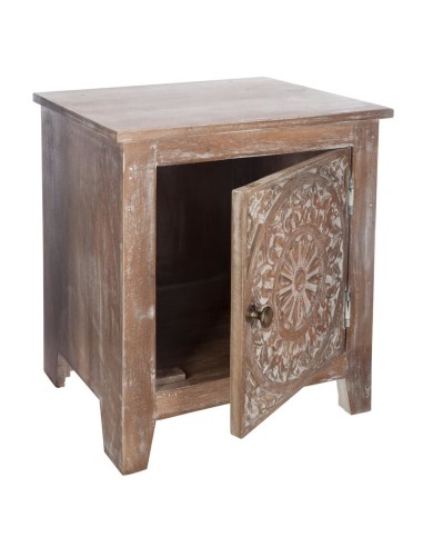 Table De Chevet 1 Porte Shirel Marron Atmosphera