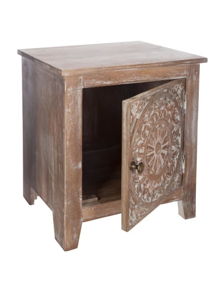 Table De Chevet 1 Porte Shirel Marron Atmosphera