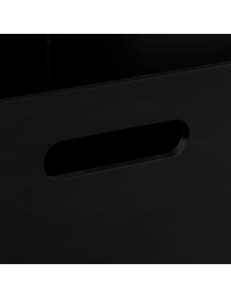 Corbeille De Bureau Bava Noir Five