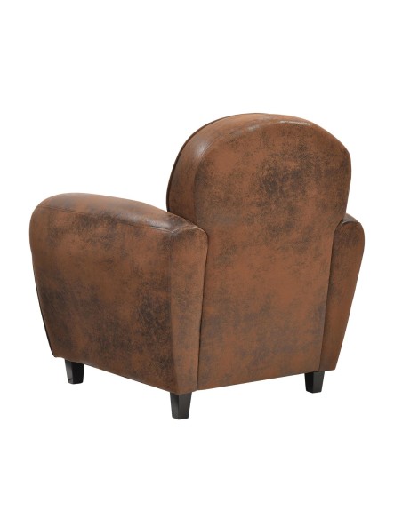 Fauteuil Club Bistrot Marron Home Deco Factory