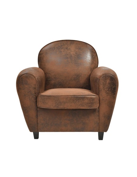 Fauteuil Club Bistrot Marron Home Deco Factory