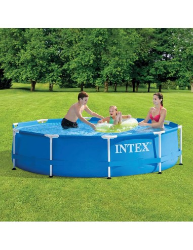 Petite Piscine Tubulaire En Métal Ronde 305x76 Intex