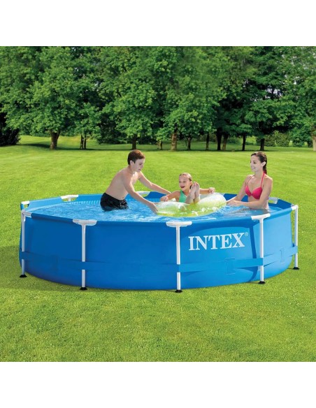 Petite Piscine Tubulaire En Métal Ronde 305x76 Intex