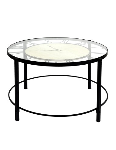 Table Horloge Dia D90 Noire Home Deco Factory