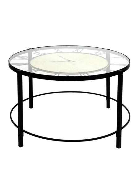 Table Horloge Dia D90 Noire Home Deco Factory