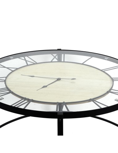 Table Horloge Dia D90 Noire Home Deco Factory