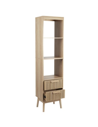 Colonne 2 Tiroirs Klaus Marron Home Deco Factory