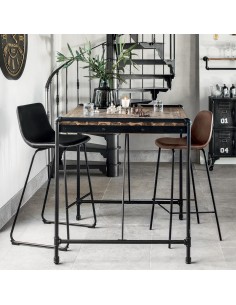 Lot De 2 Tabourets De Bar Loïs Noir Atmosphera 2