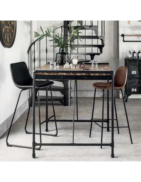 Lot De 2 Tabourets De Bar Loïs Noir Atmosphera