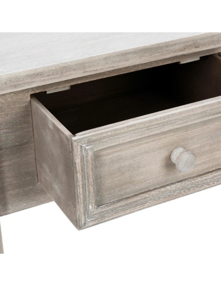 Console Charme En Bois Avec 2 Tiroirs Beige Atmosphera
