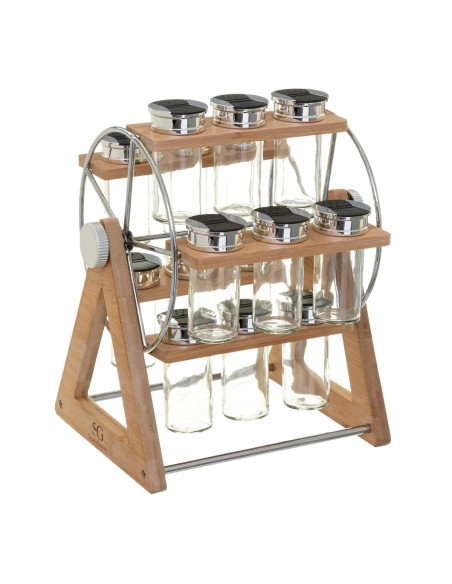 Présentoir À Épices Rotatif Moulin 15 Pots Five