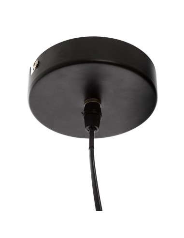 Suspension En Métal Et Rotin Alara Noir Atmosphera