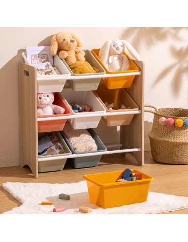 Meuble De Rangement Avec 9 Bacs Multicolore Atmosphera