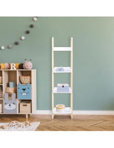 Étagère Enfant Tim 4 Étages Blanc Home Deco Kids 2