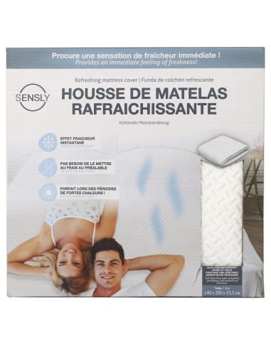 Housse De Matelas Rafraîchissante 140x200 Home Deco Factory