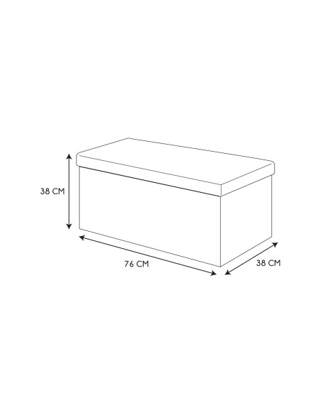 Coffre Banc Pliable Patchwork Gris Beige Home Deco Factory