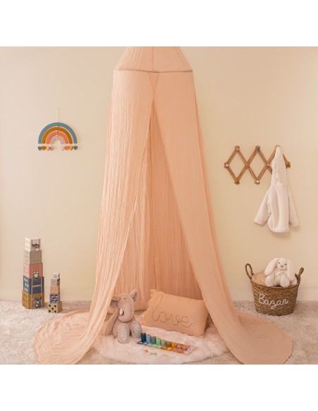 Ciel De Lit Pour Enfant Double Gaze Rose Atmosphera For Kids