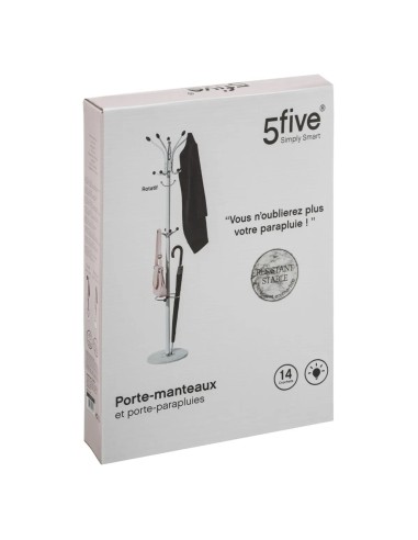 Porte Manteaux Et Parapluies En Métal Blanc Five