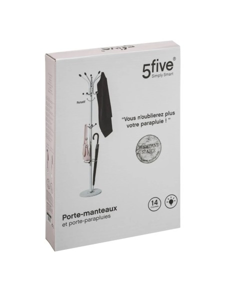 Porte Manteaux Et Parapluies En Métal Blanc Five