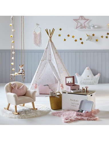 Tapis Pour Enfant Rond Fausse Fourrure Blanc Atmosphera For Kids