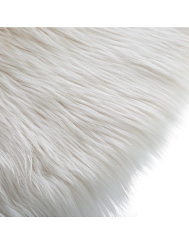 Tapis Pour Enfant Rond Fausse Fourrure Blanc Atmosphera For Kids