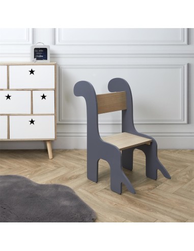 Chaise Pour Enfant Dino Gris Home Deco Kids
