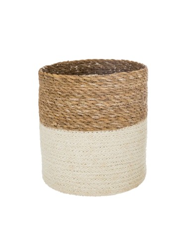 Lot De 4 Paniers En Jute Seagrass Blanc Atmosphera