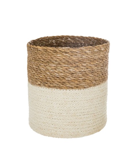 Lot De 4 Paniers En Jute Seagrass Blanc Atmosphera