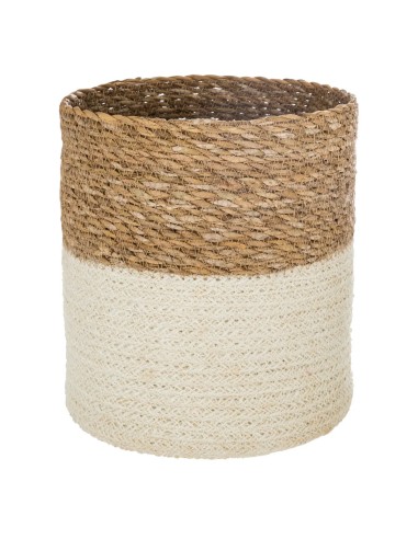 Lot De 4 Paniers En Jute Seagrass Blanc Atmosphera