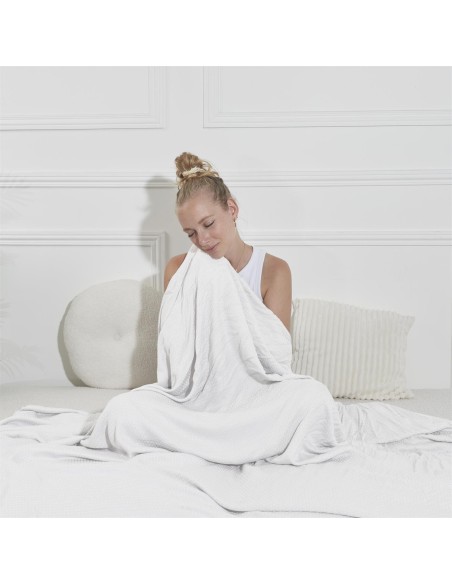 Couvre Lit Bambou Rafraîchissant 150x200 Home Deco Factory