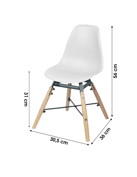 Chaise Pour Enfant Blanche Judy Wild