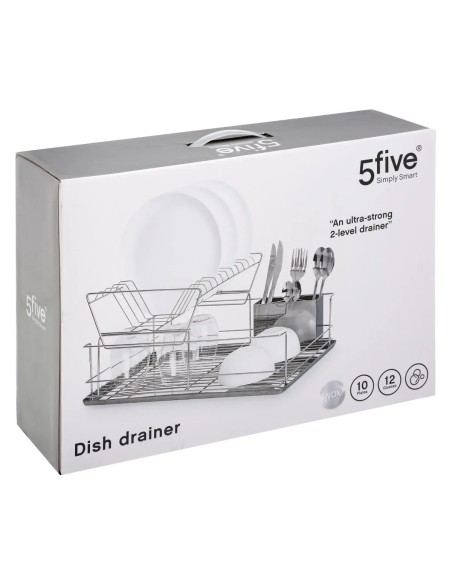 Égouttoir À Vaisselle 2 Niveaux En Inox Five