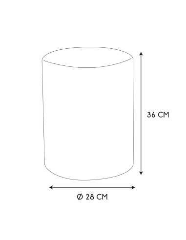 Pouf Leaf Noir Home Deco Factory