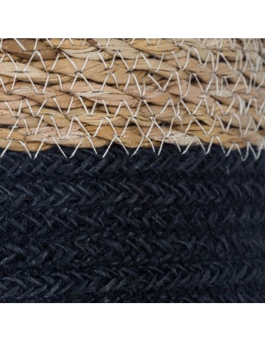 Lot De 4 Paniers En Jute Noir Atmosphera