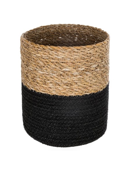 Lot De 4 Paniers En Jute Noir Atmosphera