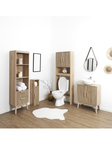 Meuble Dérouleur Papier WC Klaus Marron Home Deco Factory