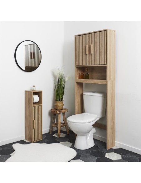 Meuble Dérouleur Papier WC Klaus Marron Home Deco Factory