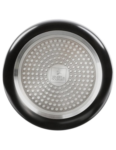 Lot De 3 Casseroles 16 / 18 / 20 cm Noires En Aluminium Five