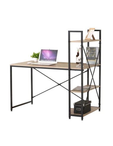 Bureau Avec Étagère 3 Niveaux Colorado Five