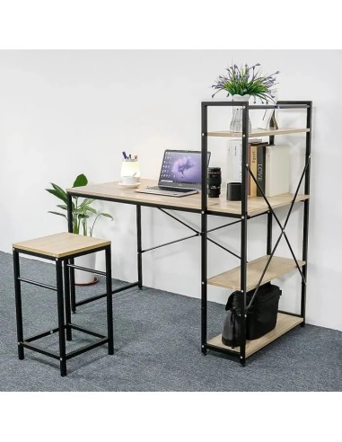 Bureau Avec Étagère 3 Niveaux Colorado Five