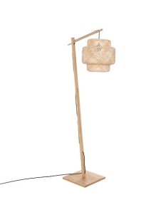 Lampadaire Arc Liby Haut H173 En Bambou Naturel Atmosphera