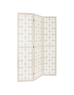 Paravent Rayan H170 En Bois De Paulownia Blanc Atmosphera