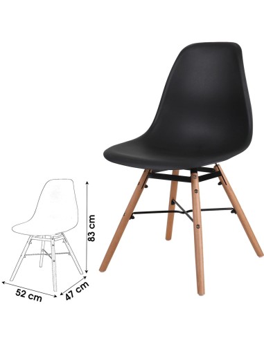 Chaise De Table Jena Noire Atmosphera