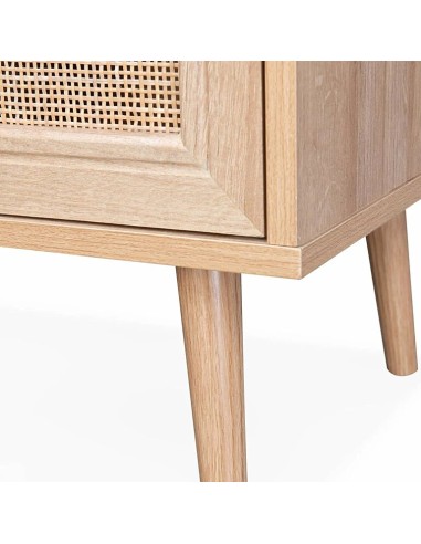 Meuble TV Bali Avec 2 Portes Beige Atmosphera