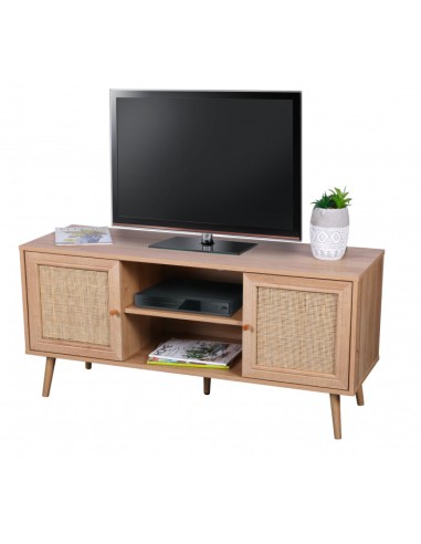 Meuble TV Bali Avec 2 Portes Beige Atmosphera