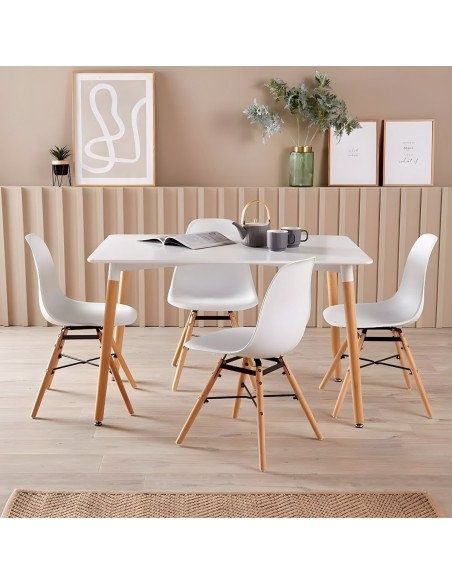 Chaise De Table Jena Blanche Atmosphera