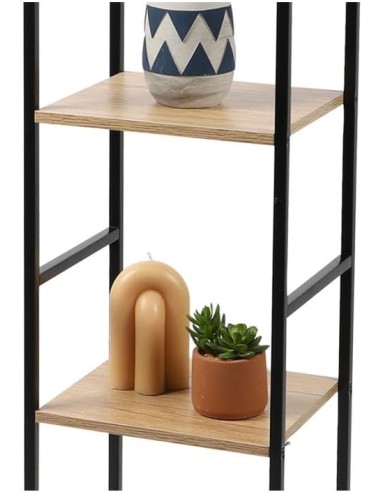 Étagère étroite 4 étagères Colorado Noir Five