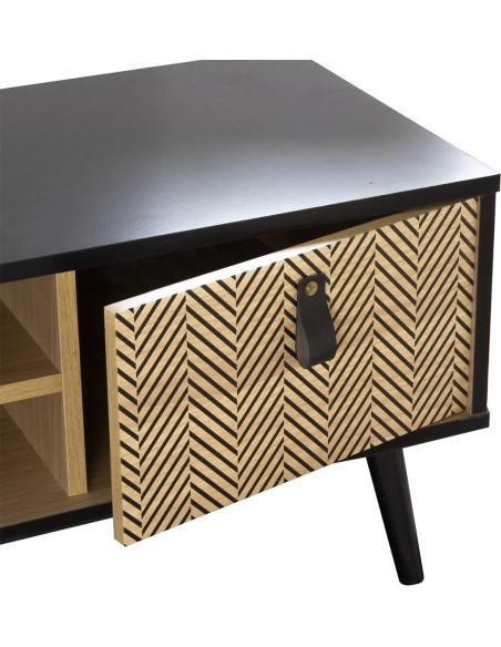 Meuble TV 2 Portes Chevrons Chelsea Atmosphera